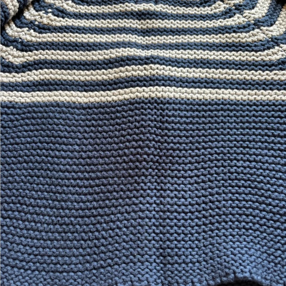 Tea Collection Blue and White Striped Sweater